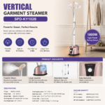 Vertical Garment Steamer Spd-Ky1028 - Image 3