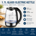 1.7L Glass Electric Kettle Spd-Pkg916S - Image 2
