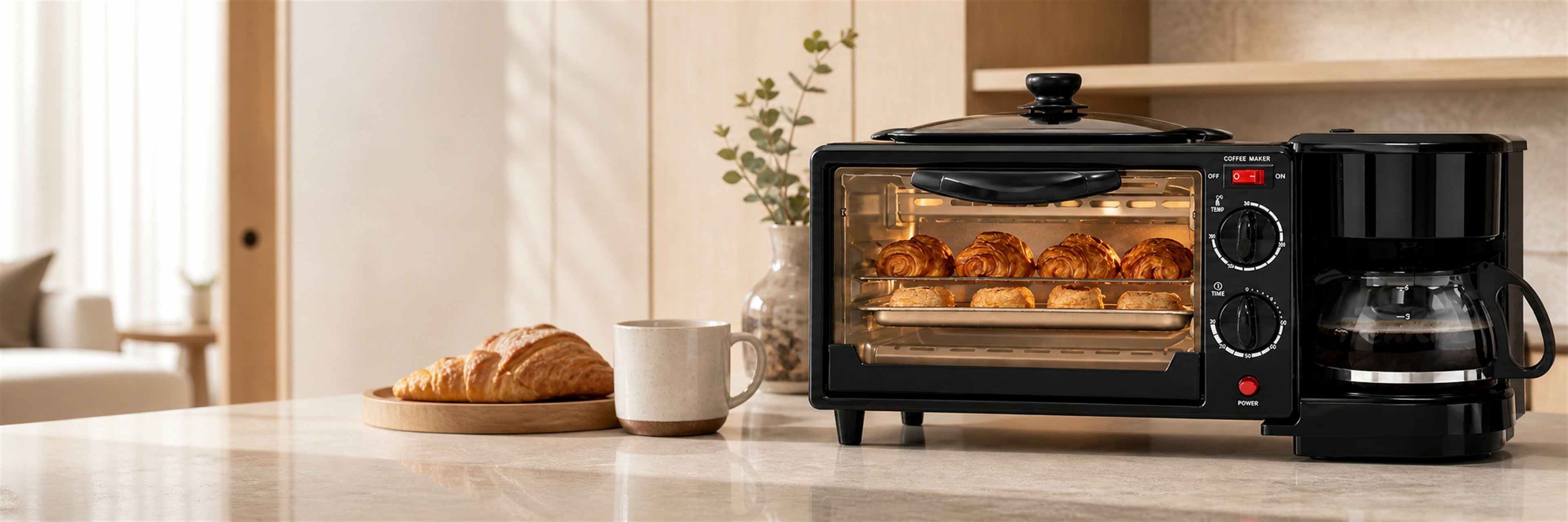 UNITRAO three-in-one breakfast station for wholesale home appliance ranges